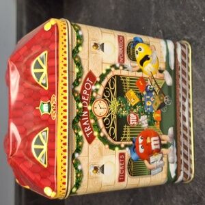 M&M's Train Depot Tin Limited Edition Canister